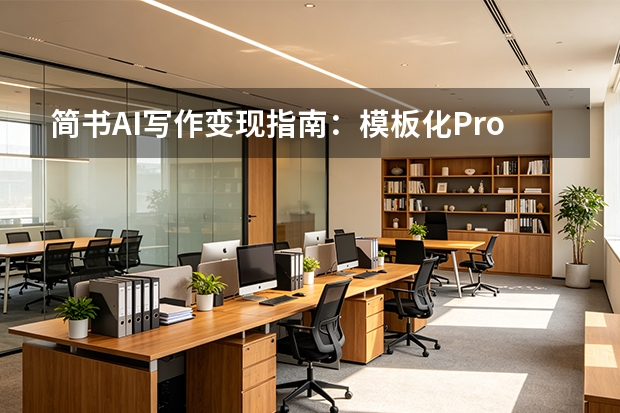 简书AI写作变现指南：模板化Prompt月入2万的实操逻辑