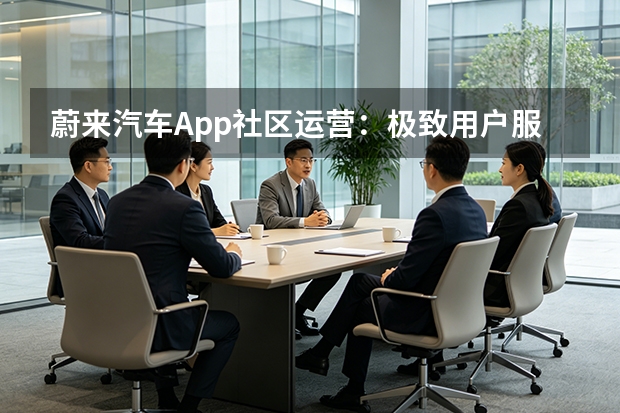 蔚来汽车App社区运营：极致用户服务打造高粘性护城河