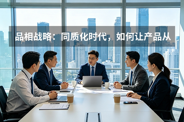 品相战略：同质化时代，如何让产品从一堆同类中脱颖而出？