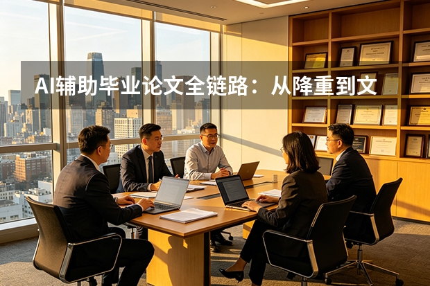AI辅助毕业论文全链路：从降重到文献综述的效率革命