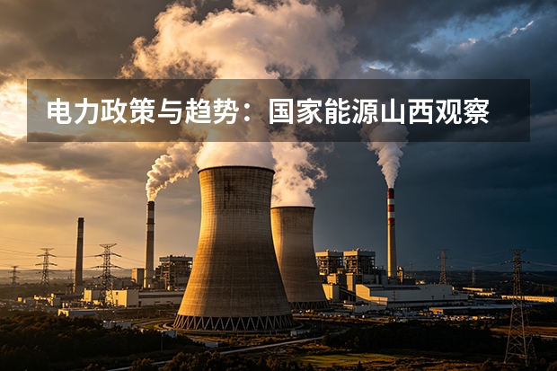 电力政策与趋势：国家能源山西观察