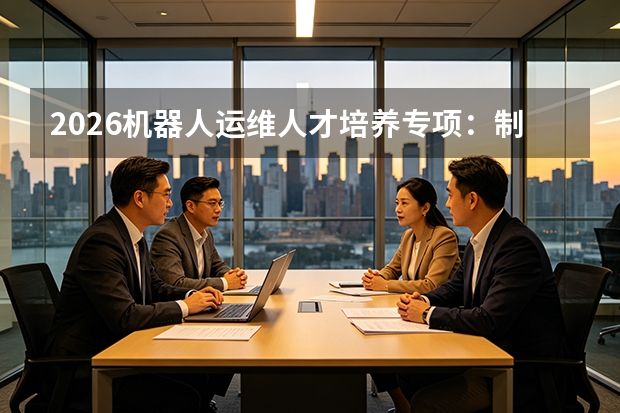 2026机器人运维人才培养专项：制造企业培训补贴申领