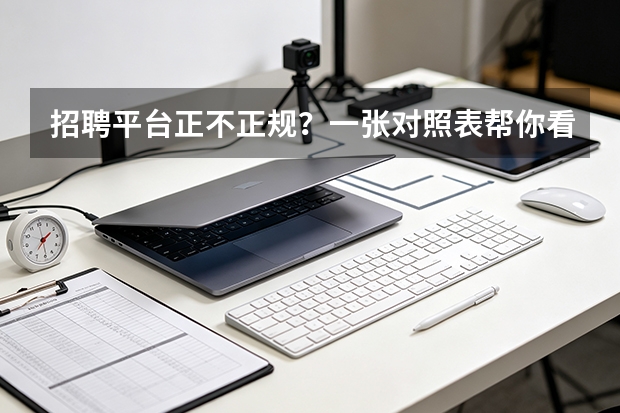 招聘平台正不正规？一张对照表帮你看清
