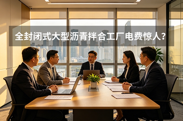 全封闭式大型沥青拌合工厂电费惊人？山东路桥智慧能耗监测实现综合节能15%