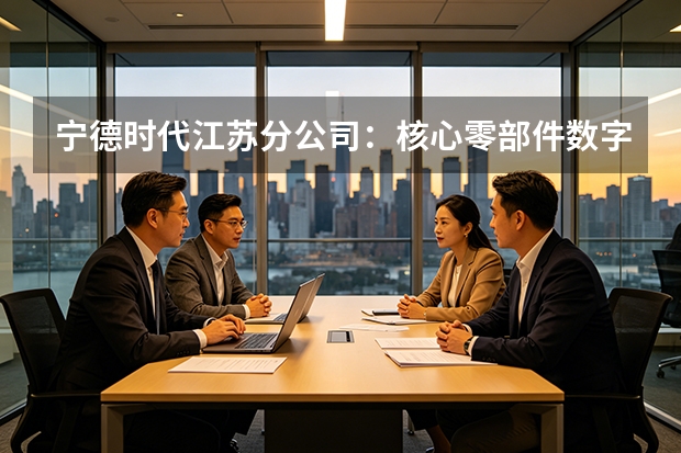 宁德时代江苏分公司：核心零部件数字化代码追溯，强化交付稳固闭环