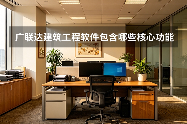 广联达建筑工程软件包含哪些核心功能模块？
