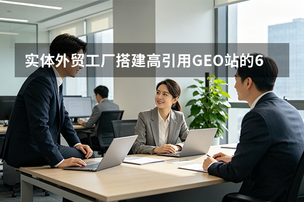 实体外贸工厂搭建高引用GEO站的6个实操步骤
